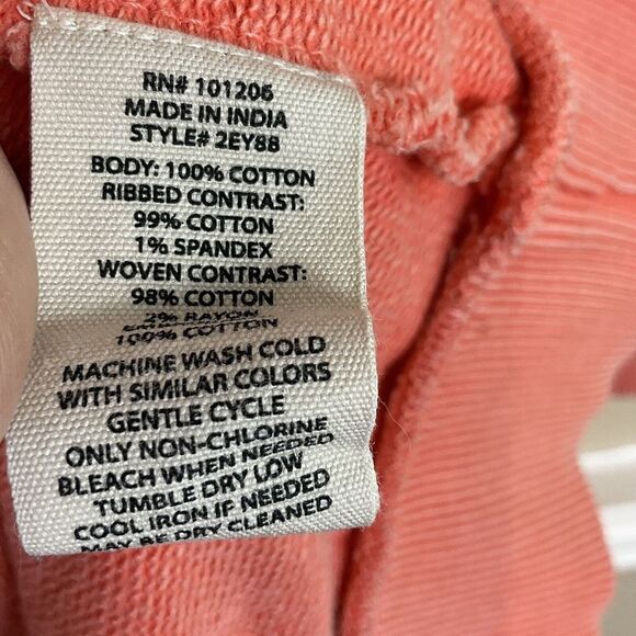 Soft Surroundings M Coral Reef Open Front Cardigan Ellie Topper Eyelet Lace E3 - Picture 12 of 12